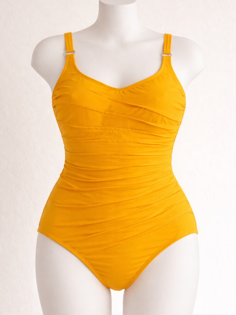 Calvin Klein Ruched One-Piece Swimsuit Size 8 NWOT